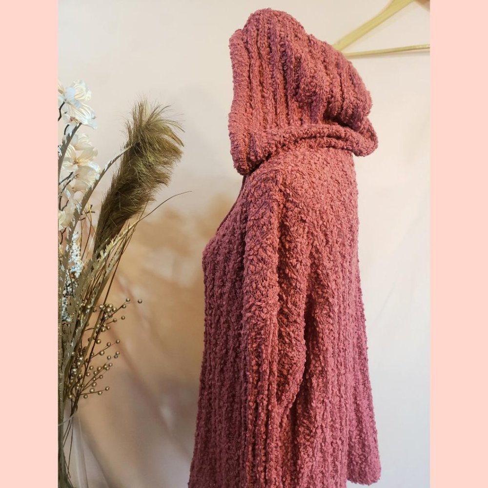 Soft Sweater Hoodie (Toasted Mauve) - Picture 3 of 3